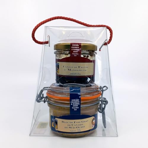 Pirámide de Placers, Bloque de Foie Gras de Pato del Suroeste 125g, Confit de Higos en Monbazillac 100g