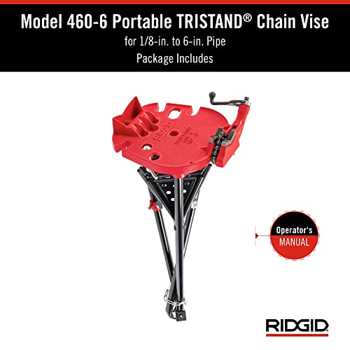 Ridgid 36273 Portable Tristand Chain Vise, Red by RIDGID - Image 8