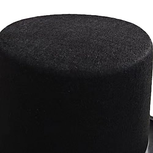 Preto Cartola Mágico Boné Para Mágico Traje Performances Peças Teatrais Musicais Chapéus Baixos Adul
