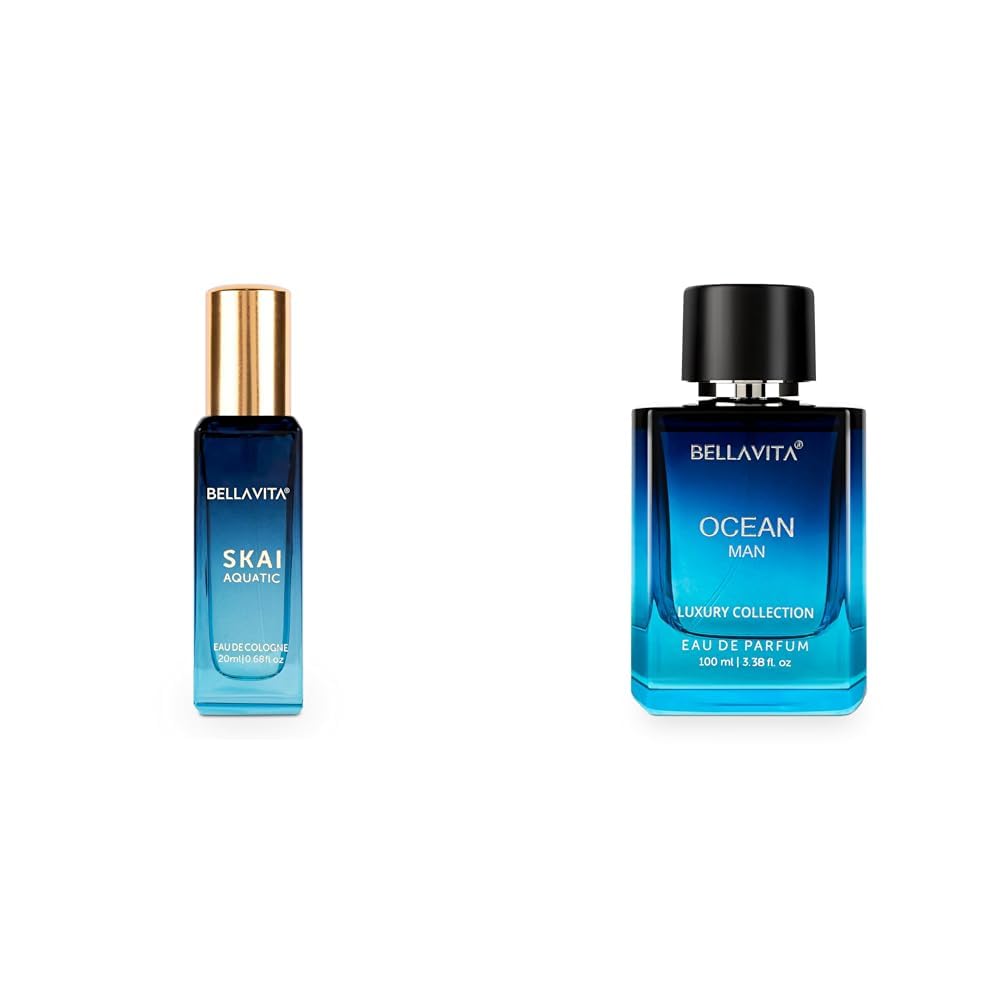 Bella Vita Luxury Skai Aquatic Unisex Eau De Cologne Men Ocean Aquatic Eau De Parfum With Marine Orchid & Musklong Lasting Fresh Citrusy & Woody Edp Fragrance Scent Liquid Perfume100 Ml-image-21