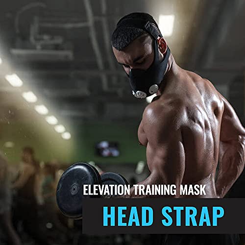 TRAININGMASK Training Mask - Masks Straps for Training Mask 2.0, Mask Extender Strap Only, Adjustable Band for Running Breathing Mask, Black - Thumbnail 5