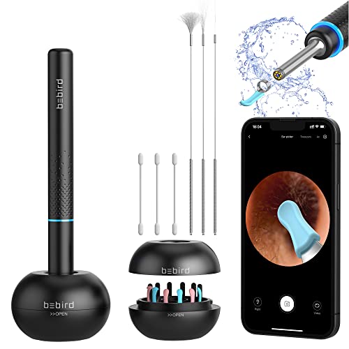 Bebird M9 Pro Ear Wax Removal Tool With Ear Camera And 6 Led Lights, 1080P Ear Scope, Ear Cleaner For Adults And Kids, Ear Pick With 6 Reusable Replacement Soft Ear Scoops For Earwax Removal, Black #TOP23