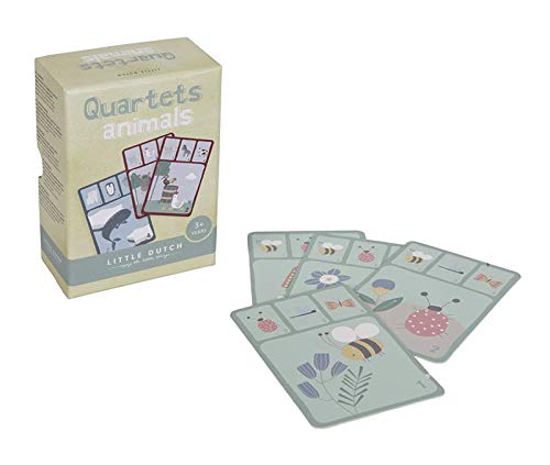 Preisvergleich Produktbild Little Dutch 4481 Kartenspiel Quartett Tiere