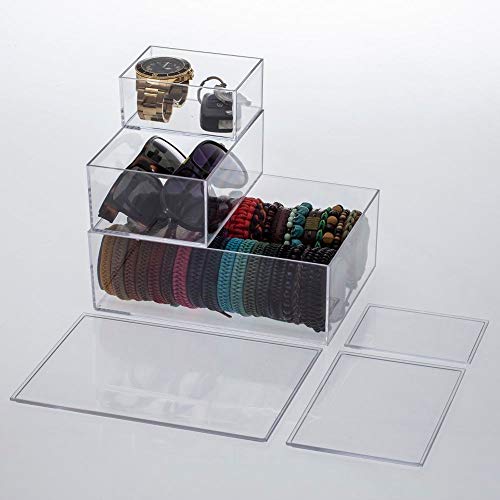 Caixa Organizadora com Tampa 16,5x11x7cm - Paramount - Cristal