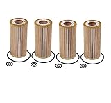 Replacement Set of 4 Engine Oil Filters HU721/2x For Mercedes W211 S211 E320 2005-2006