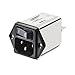 IEC Inlet Filter with Dual Pole Switch 250VAC; 2A; <5uA; Faston