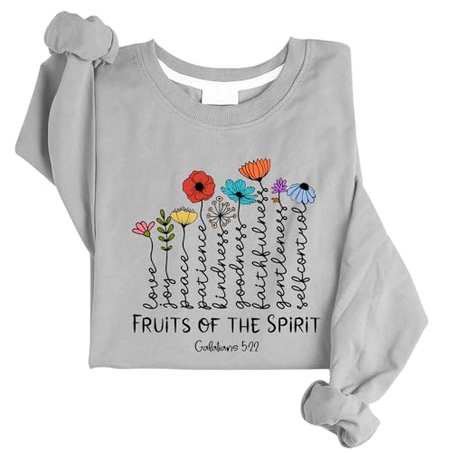 Fruit Of The Spirit Sweatshirt Florals Christian Sweatshirts