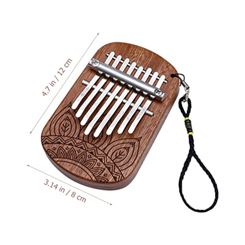 ARTIBETTER Kalimba Thumb pequeno piano de 8 teclado de madeira piano instrumento musical