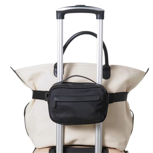 Cincha Belt Bag | 2-in-1 Crossbody and Travel Belt for Luggage | Essentials for Women & Men | As Seen on Shark Tank | Jet