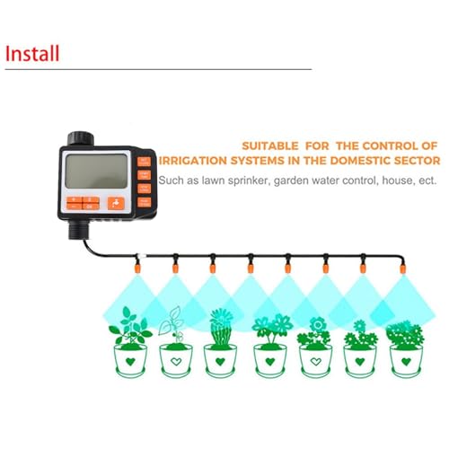 Contrôleur d'irrigation automatique programmable avec écran LCD de jardin - 6