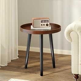 Giantex Round End Table,...