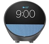 Aokicase Compatible with Amazon Echo Spot (2024 Gen) Silicone Protective Case, Echo Spot Case, Echo Spot, No Screws Required, Speaker Accessories, Protective Case (Echo Spot, Black, ZY-70)