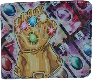 Marvel'sAvengers Thanos gauntlet Wallet, 3D Genuine Leather, Hand Carved, Leather Carving, Biker Wallet, Carving Wallet