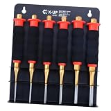 CCLIFE 6tlg Splintentreiber-Satz 3–8mm mit Handschutz & Metallhalterung