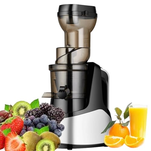 Licuadora de prensado en frío de 1000 ml con función de inversión para extraer la fruta entera. Velocidad baja de 50 rpm que conserva los nutrientes. Diseño compacto y fácil de limpiar para una coci