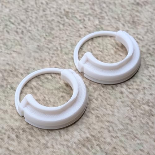 ULEIVA Ersatz Klemmbuchse 2 Stck Weiss kompatibel mit Kermi Henrad Heizkörper Seitenverkleidung