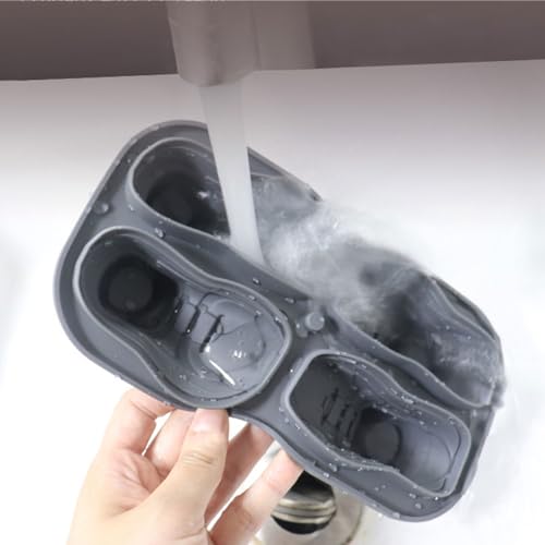 Molde de silicona para hielo con 4 cavidades en forma de zapato miniatura 5