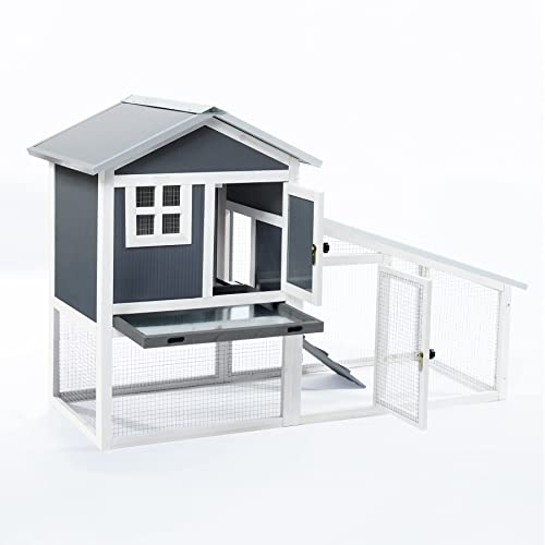 FeelGoodUK BUNNY ARK - Hybrid - Double Tier Rabbit Hutch and Run Guinea Pig Hide House Cage Pen Home (RH10) - Image 9