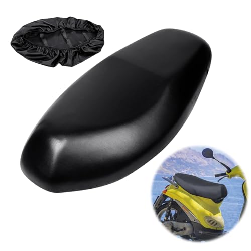 ChAusa Funda Asiento Moto Impermeable, Funda de Asiento para Scooter Universal, Fundas Asiento Motocicleta Ajustable Antideslizante y Resistente al Desgaste para Todo Tipo de Motos y Scooters