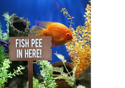Funny Fish Tank Decor Fish Pee in Here Aquarium Decor Gag Gift for Fish Tank Gag Gift for Friend Moana
