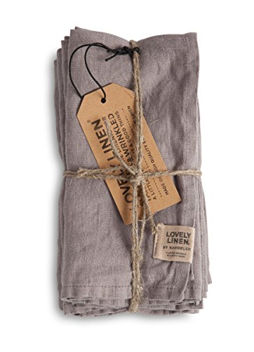 Lovely Linen NL0350 Misty Serviette Leinen Grey (1 Stück) Cover