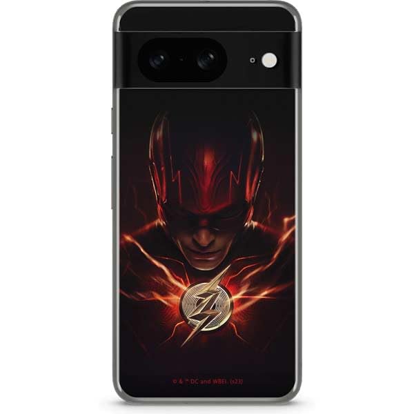 Skinit Decal Phone Skin Compatible with Google Pixel 8 - Officially Licensed DC Comics The Flash Movie: The Flash Poster Design