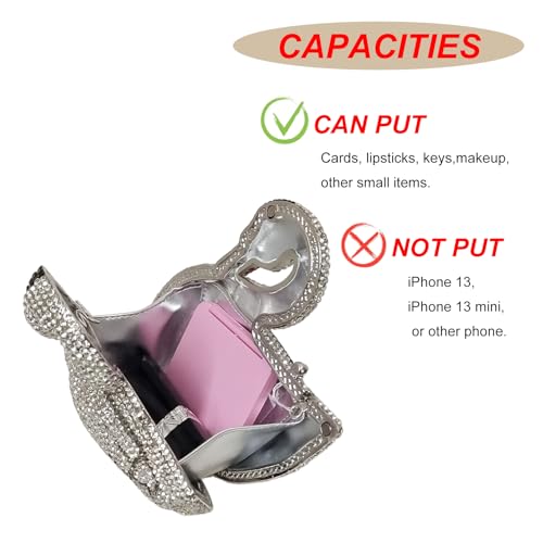 Image of Elegant Swan Evening Purse Animal Crystal Clutch Women Minaudiere Handbag Party Luxury Rhinestone Bag | Animal Crystal