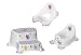 Juego de 3 Z Hippo Blanco Wc Pieza Sobrepuesta + Orinal + Dos Etapas Esfínteres Taburete