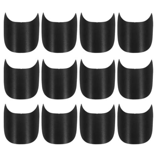 SUPVOX 12 Viseras de Repuesto para Gorra de Béisbol 18x9.5 Cm 2 Mm Plástico Negro Ala de Sombrero Protección Solar para Gorras Hombre y Mujer Accesorios de Reemplazo