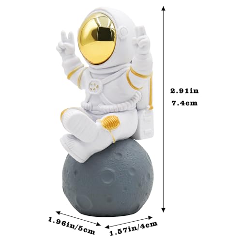 Estatua de astronauta decorativa de 2.9 pulgadas miniatura 6
