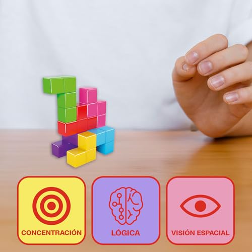 Ludilo - Cubimag | Rompicapo Bambini | Giochi Magnetici Per Bambini | Giochi Per Bambini E Adulti | Giochi Educativi 6 Anni | Giochi Rompicapo Bambini (Cubimag Spagnolo) - 3