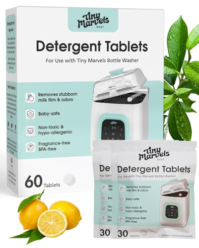 Detergent Tablets for Bottle Washer, 60PCS Bottle Washer Tablets Compatible