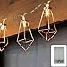 Produktbild Cobus CozyHome Kupfer LED geometrische Lichterkette  4 Meter Gesamtlänge | 10 LEDs warm-weiß | rose gold pyramidenform | Batteriebetrieben  3x AA Batterien