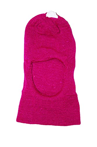 Image of Okara Kids Comfort Colourful Winter Woollen Monkey Cap Pack of 2 (Red,Pink, 1-2 Years)