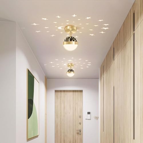 Luz de techo de montaje semi empotrado LED moderna y lámpara de diseño nórdico para corredor 6