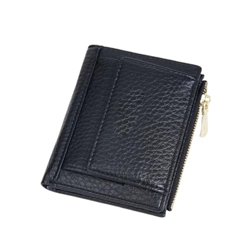 [HNJUBVG] ���X�N�I�A Women's Wallet PU Short Two-fold Buckle Horizontal(Black)
