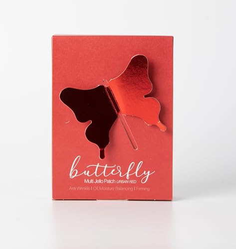 COSAPPAREL Adesivo Butterfly Multi Gelatina, Vermelho