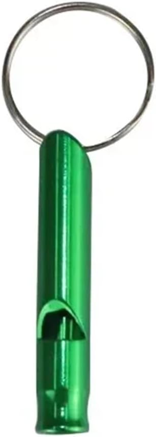 Safety Whistle 10 PC Aluminum Whistle Keychain Metal Survival Outdoor Training Dog Colorful