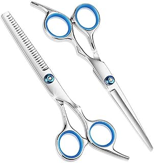 2PCS Professional Hair Cutting Scissors Stainless Hairdressing Scissors Lightweight Haircut Scissor Thinning Texture