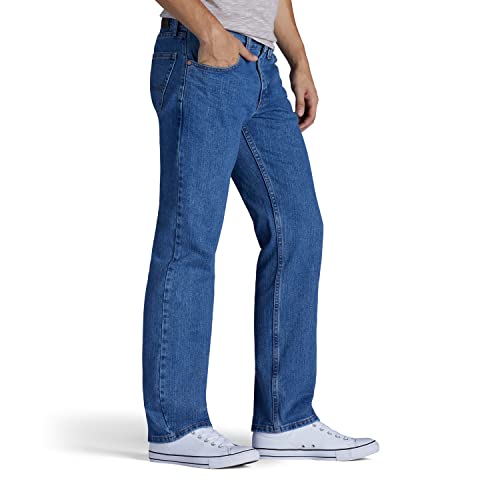 ▷ Lee Jeans de corte recto para hombre, Pimienta (Pepper Prewash),
