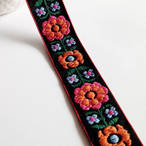 3 Yard 1.5 Inch Flower Jacquard Polyester Ribbon Handmade Lace Sewing Material Tassel Trim Multi Style #TOP3