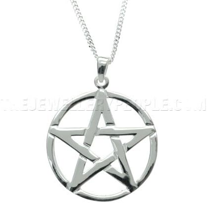 Silver Pentagram Pendant - Large