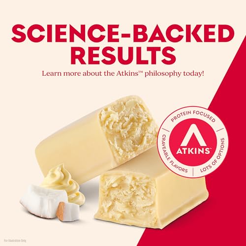 Image of Atkins Whipped Bars, Creamy Coconut Flavor, 13g Protein, 24 Count