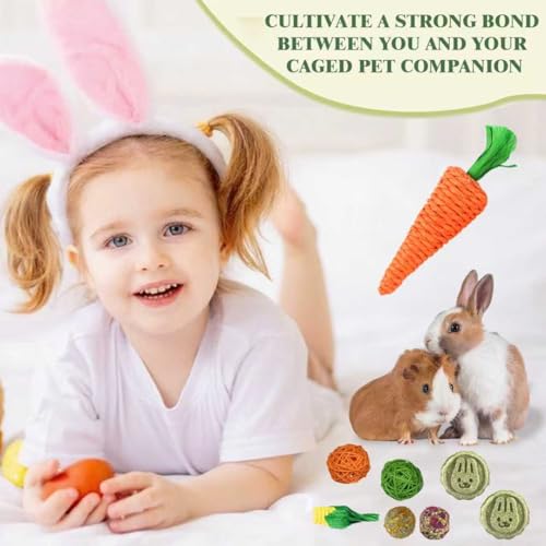 LIUQOBN 25 Pack Rabbit Toys Set, Rabbit Toys Boredom Breakers for Bunny, Hamsterand Guinea Pig and Chinchilla, Small animal puzzle toys - Image 4