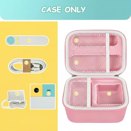 Againmore Case Compatible with Nex Playground Active Play System, Video Game Console Storage Holder Bag with Custom Slots for Device, HDMI Power Cord, Remote Control and Accessories-Pink(Box Only) - Thumbnail 2