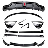 Tesla Model Y Body Kit Full Aero Package for 2019-2024, Rear Bumper Diffuser, Side Skirts, Front Splitter Lip...