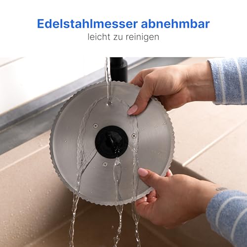 Clatronic 3585 Affettatrice Elettrica In Acciaio Inox Regolabile Taglio Disco 19 Cm 150 W Steel 11 Fluid_Ounces Sinteticoclatronic Ma 3585 Electric 150W Metal - 7