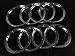 GTBRacing CNC Aluminum Front Rear Wheel Beadlock Rings for 1/5 RC Car LOSI 5IVE-T 5T (8pcs/Set) (Silver)