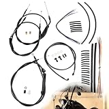 TIGERSGATE 16' Ape Hanger Sportster Cables Kit Handlebar Extended CAN-Bus/Turn Signal Wires/Clutch/Throttle...