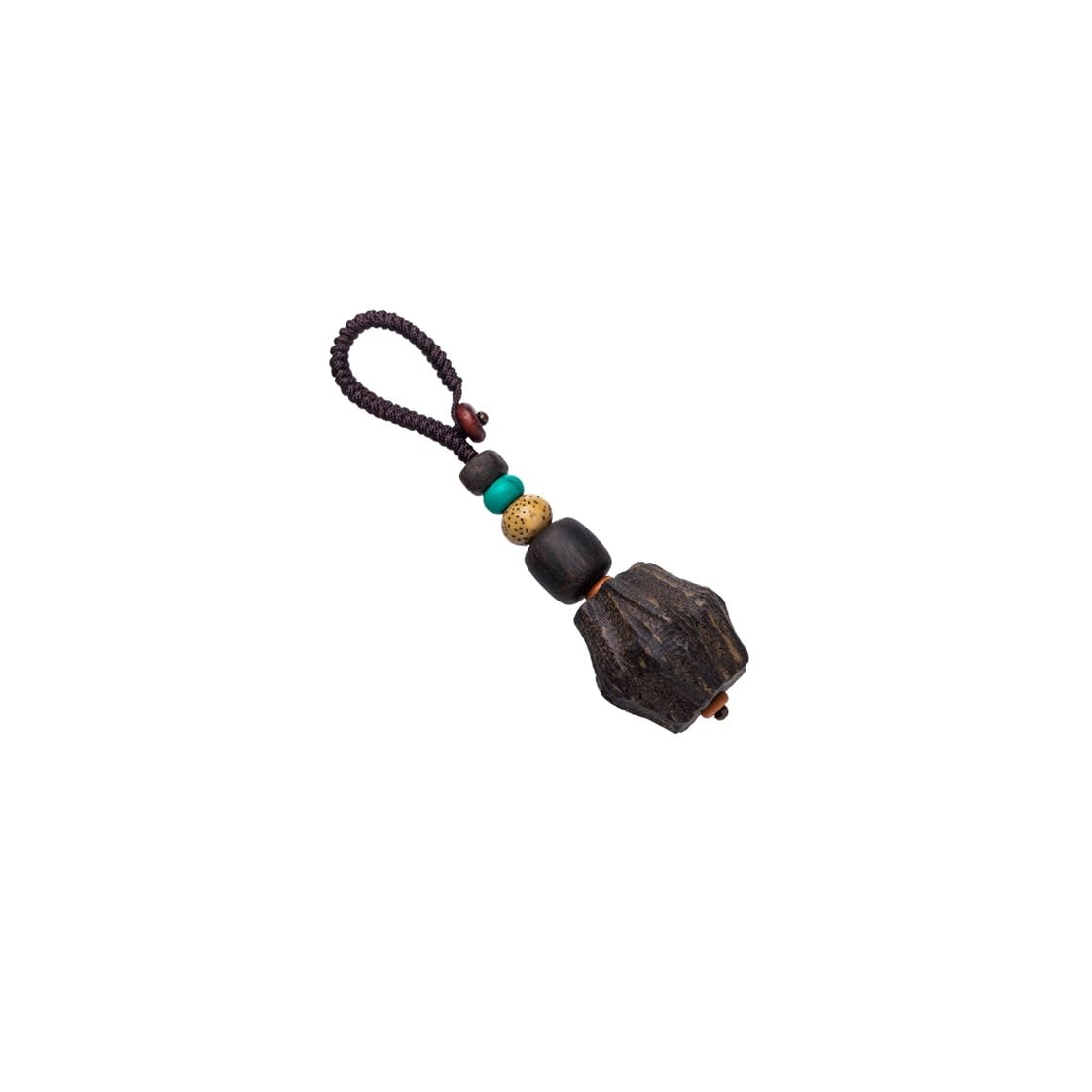 Portachiavi per Auto Ciondolo portachiavi for auto in legno di agarwood, anello personalizzato for uomo e donna, decorazione for zaino